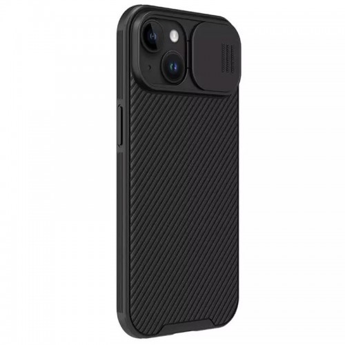 Карбонова накладка Nillkin CamShield Pro Magnetic для Apple iPhone 15 (6.1") Black