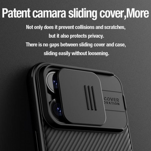 Карбонова накладка Nillkin CamShield Pro для Apple iPhone 15 Pro (6.1") Black