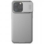 Карбоновая накладка Nillkin CamShield Pro для Apple iPhone 15 Pro (6.1") Titanium Gray