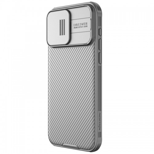 Карбонова накладка Nillkin CamShield Pro для Apple iPhone 15 Pro (6.1") Titanium Gray