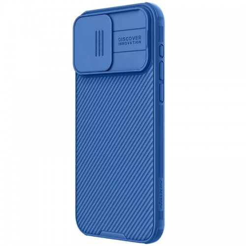 Карбонова накладка Nillkin CamShield Pro Magnetic для Apple iPhone 15 Pro Max (6.7") Blue