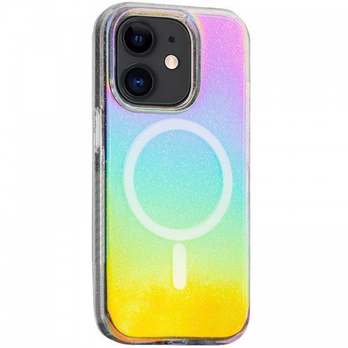 Чохол TPU Galaxy Sparkle (MagFit) для Apple iPhone 11 (6.1") Chroma+Glitter