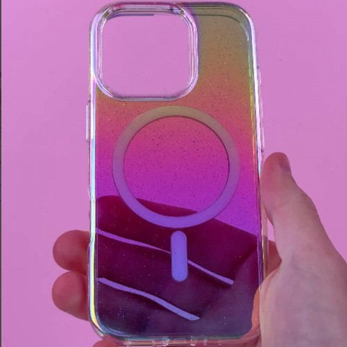 Чохол TPU Galaxy Sparkle (MagFit) для Apple iPhone 11 (6.1") Chroma+Glitter