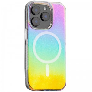 Чохол TPU Galaxy Sparkle (MagFit) для Apple iPhone 15 Pro (6.1") Chroma+Glitter
