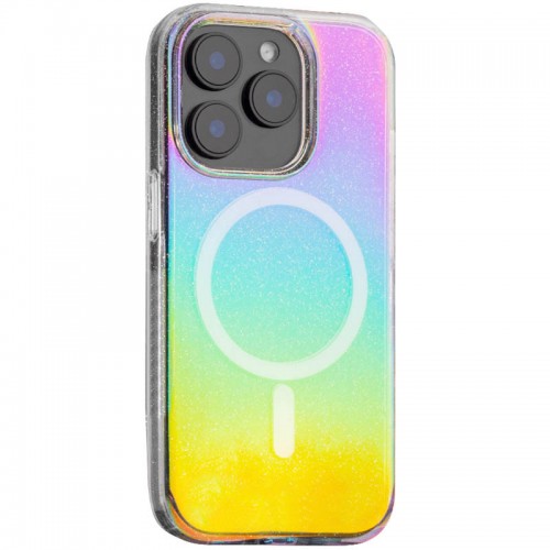 Чохол TPU Galaxy Sparkle (MagFit) для Apple iPhone 15 Pro (6.1") Chroma+Glitter