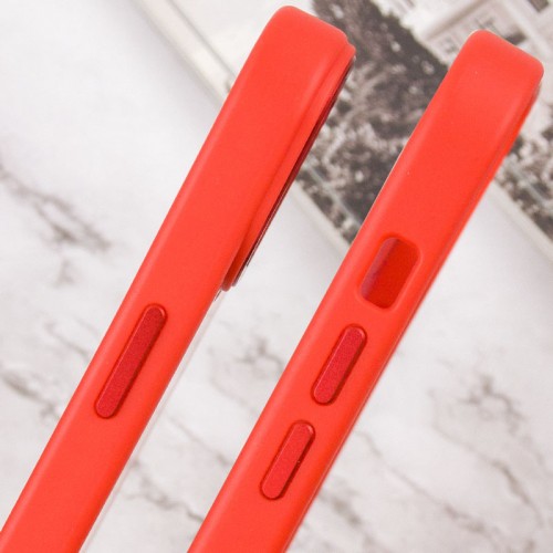 Чехол TPU+Glass Sapphire Midnight Open Camera с MagSafe для Apple iPhone 15 Plus (6.7") Красный / Red