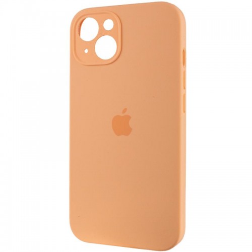 Чехол Silicone Case Full Camera Protective (AA) для Apple iPhone 15 (6.1") Оранжевый / Cantaloupe