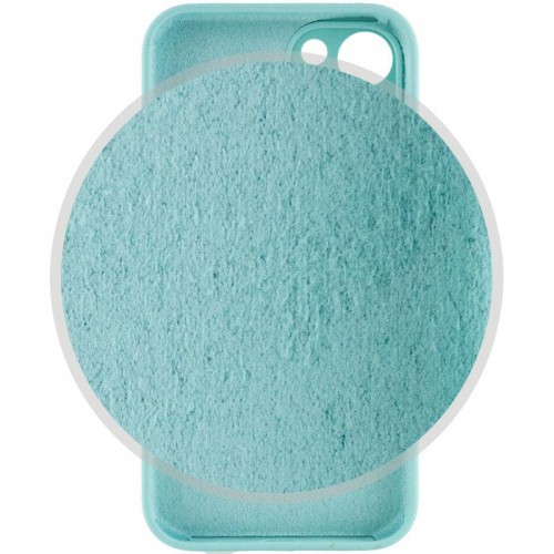 Чехол Silicone Case Full Camera Protective (AA) для Apple iPhone 15 (6.1") Бирюзовый / Marine Green