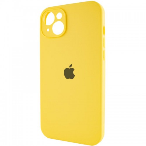 Чехол Silicone Case Full Camera Protective (AA) для Apple iPhone 15 (6.1") Желтый / Yellow