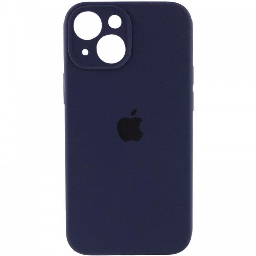 Чохол Silicone Case Full Camera Protective (AA) для Apple iPhone 15 (6.1") Темно-синій / Midnight blue