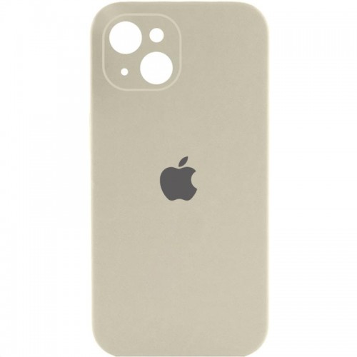 Чохол Silicone Case Full Camera Protective (AA) для Apple iPhone 15 (6.1") Бежевий / Antique White
