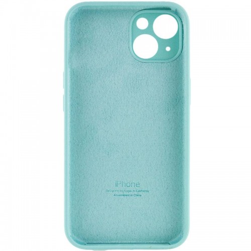 Чохол Silicone Case Full Camera Protective (AA) для Apple iPhone 15 Plus (6.7") Бірюзовий / Marine Green