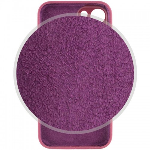 Чохол Silicone Case Full Camera Protective (AA) для Apple iPhone 15 Plus (6.7") Бордовий / Plum