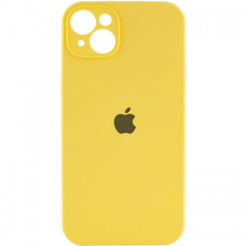 Чехол Silicone Case Full Camera Protective (AA) для Apple iPhone 15 Plus (6.7") Жёлтый / Yellow
