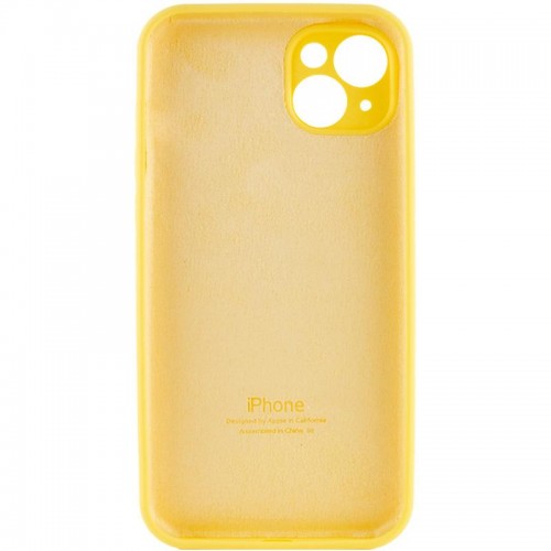 Чехол Silicone Case Full Camera Protective (AA) для Apple iPhone 15 Plus (6.7") Жёлтый / Yellow