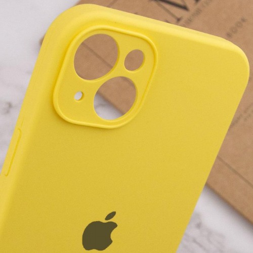 Чехол Silicone Case Full Camera Protective (AA) для Apple iPhone 15 Plus (6.7") Жёлтый / Yellow