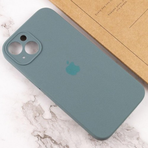 Чохол Silicone Case Full Camera Protective (AA) для Apple iPhone 15 Plus (6.7") Зелений / Pine green