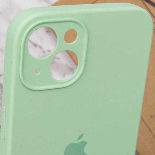 Чохол Silicone Case Full Camera Protective (AA) для Apple iPhone 15 Plus (6.7") Зелений / Pistachio