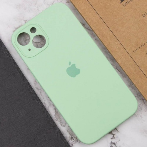 Чохол Silicone Case Full Camera Protective (AA) для Apple iPhone 15 Plus (6.7") Зелений / Pistachio