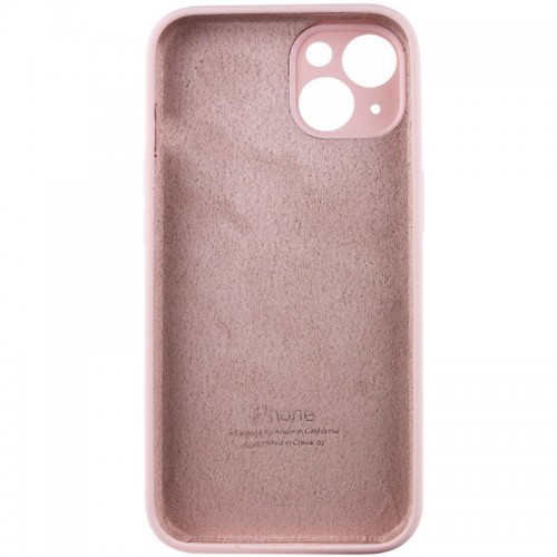 Чохол Silicone Case Full Camera Protective (AA) для Apple iPhone 15 Plus (6.7") Рожевий / Chalk Pink
