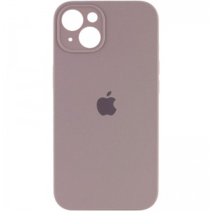 Чехол Silicone Case Full Camera Protective (AA) для Apple iPhone 15 Plus (6.7") Серый / Lavender