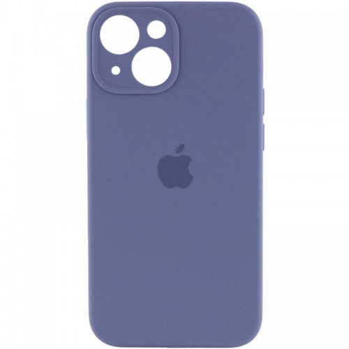 Чехол Silicone Case Full Camera Protective (AA) для Apple iPhone 15 Plus (6.7") Серый / Lavender Gray