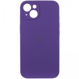 Чехол Silicone Case Full Camera Protective (AA) для Apple iPhone 15 Plus (6.7") Фиолетовый / Аметист