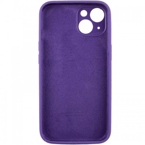 Чехол Silicone Case Full Camera Protective (AA) для Apple iPhone 15 Plus (6.7") Фиолетовый / Аметист