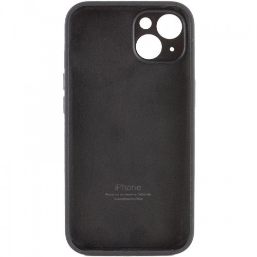 Чехол Silicone Case Full Camera Protective (AA) для Apple iPhone 15 Plus (6.7") Чёрный / Black