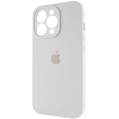 Чохол Silicone Case Full Camera Protective (AA) для Apple iPhone 15 Pro (6.1") Білий / White