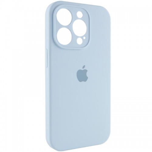 Чохол Silicone Case Full Camera Protective (AA) для Apple iPhone 15 Pro (6.1") Блакитний / Sweet Blue