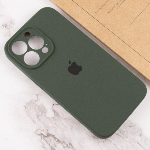 Чохол Silicone Case Full Camera Protective (AA) для Apple iPhone 15 Pro (6.1") Зелений / Cyprus Green
