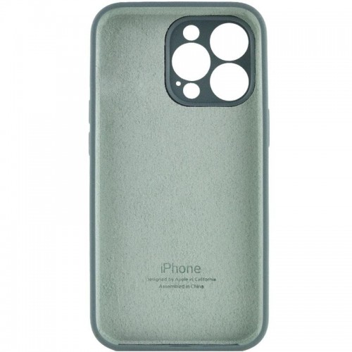 Чохол Silicone Case Full Camera Protective (AA) для Apple iPhone 15 Pro (6.1") Зелений / Pine green
