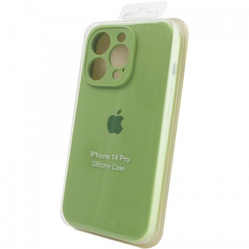 Чохол Silicone Case Full Camera Protective (AA) для Apple iPhone 15 Pro (6.1") М'ятний / Mint