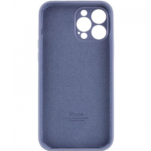 Чехол Silicone Case Full Camera Protective (AA) для Apple iPhone 15 Pro (6.1") Серый / Lavender Gray