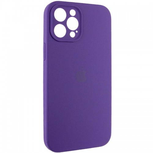 Чехол Silicone Case Full Camera Protective (AA) для Apple iPhone 15 Pro (6.1") Фиолетовый / Аметист