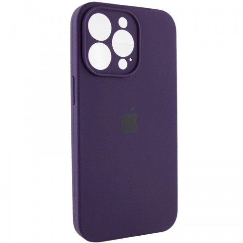Чехол Silicone Case Full Camera Protective (AA) для Apple iPhone 15 Pro (6.1") Фиолетовый / Elderberry