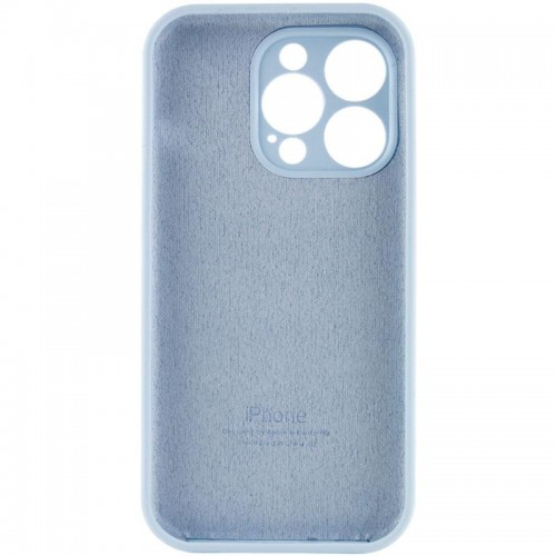 Чохол Silicone Case Full Camera Protective (AA) для Apple iPhone 15 Pro Max (6.7") Блакитний / Sweet Blue