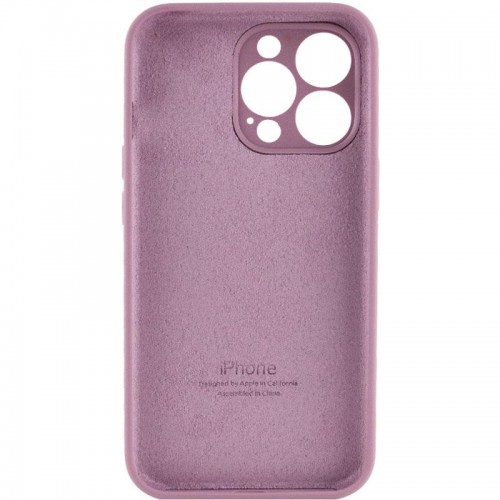 Чехол Silicone Case Full Camera Protective (AA) для Apple iPhone 15 Pro Max (6.7") Лиловый / Lilac Pride