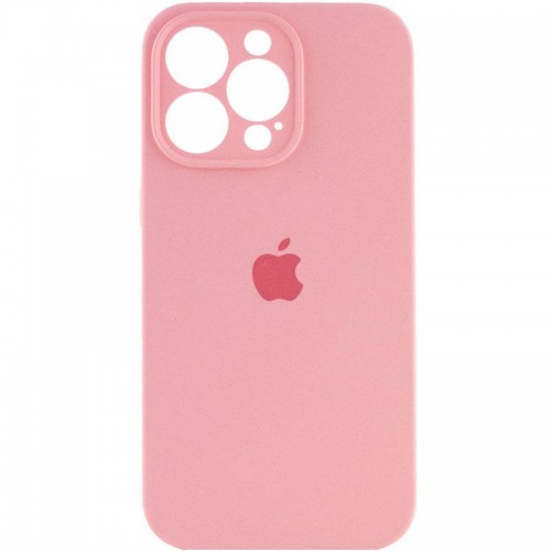 Чехол Silicone Case Full Camera Protective (AA) для Apple iPhone 15 Pro Max (6,7") Розовый / Light pink