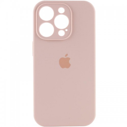 Чехол Silicone Case Full Camera Protective (AA) для Apple iPhone 15 Pro Max (6.7") Розовый / Pink Sand