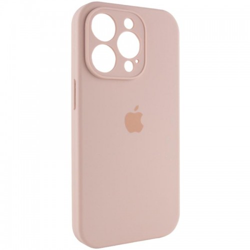 Чехол Silicone Case Full Camera Protective (AA) для Apple iPhone 15 Pro Max (6.7") Розовый / Pink Sand