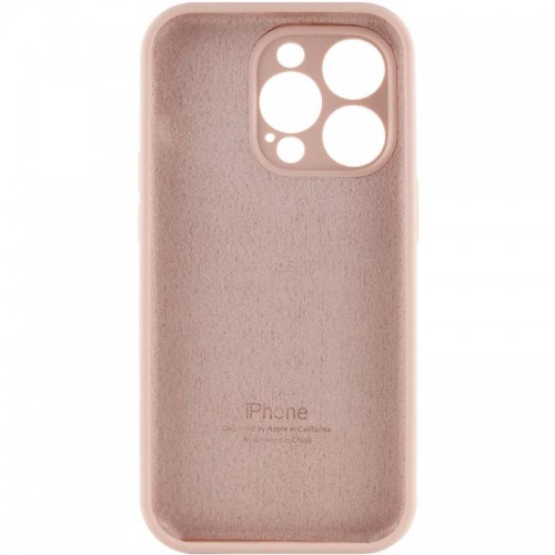 Чехол Silicone Case Full Camera Protective (AA) для Apple iPhone 15 Pro Max (6.7") Розовый / Pink Sand