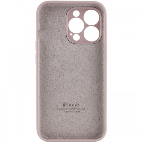 Чехол Silicone Case Full Camera Protective (AA) для Apple iPhone 15 Pro Max (6.7") Серый / Lavender