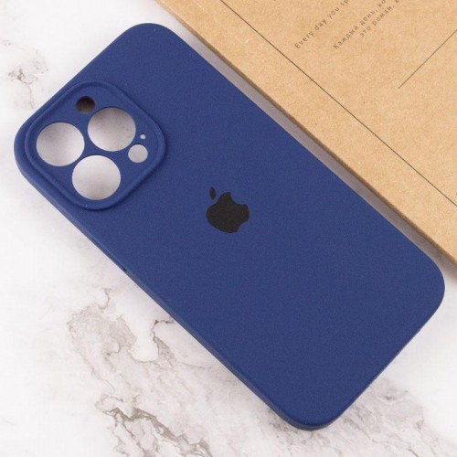 Чохол Silicone Case Full Camera Protective (AA) для Apple iPhone 15 Pro Max (6.7") Синій / Deep navy