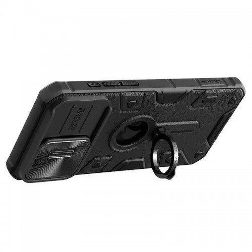 TPU+PC чохол Nillkin CamShield Armor (шторка на камеру) для Apple iPhone 15 Pro Max (6.7") Чорний