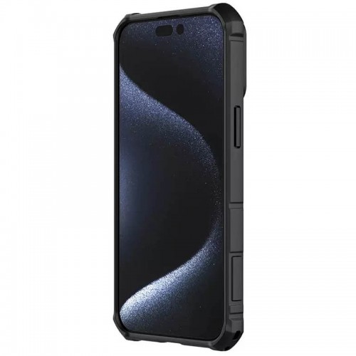 TPU+PC чохол Nillkin CamShield Armor (шторка на камеру) для Apple iPhone 15 Pro (6.1") Чорний