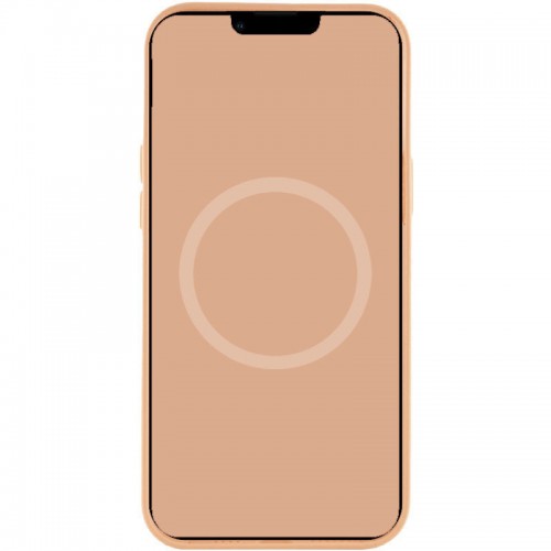 Чохол Silicone case (AAA) with Magsafe and Animation для Apple iPhone 15 (6.1") Помаранчевий / Orange Sorbet