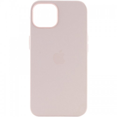 Чохол Silicone case (AAA) with Magsafe and Animation для Apple iPhone 15 Pro Max (6.7") Рожевий / Light pink