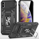 Ударопрочный чехол Camshield Army Ring для Apple iPhone X / XS (5.8") Чёрный / Black